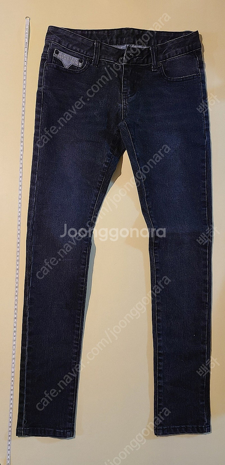 여성 스키니진 S 진한 남색 (허리 단면 35cm)--1