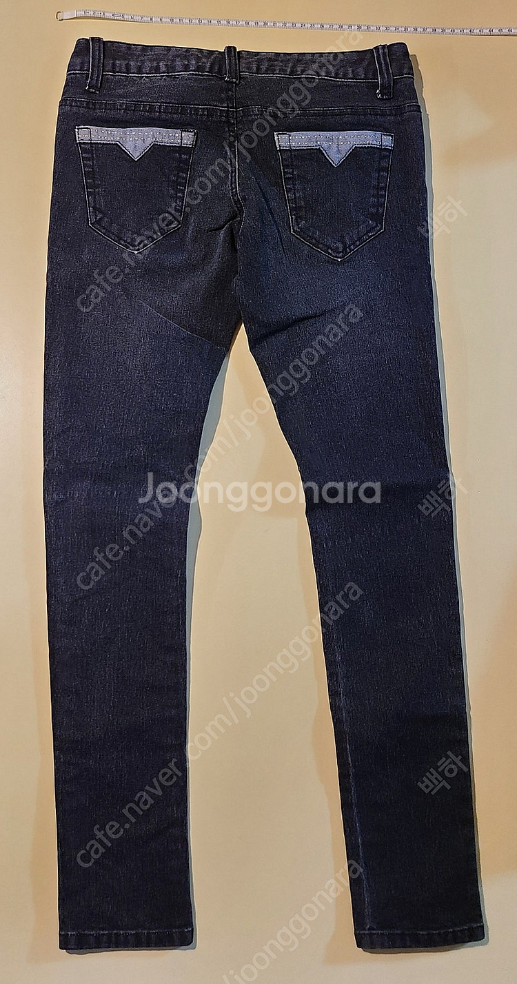 여성 스키니진 S 진한 남색 (허리 단면 35cm)--3