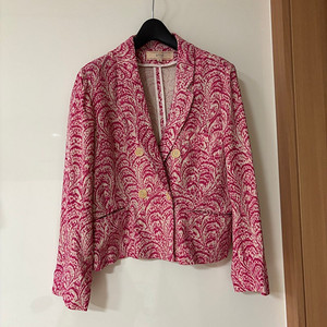 바네사브루노 아떼 실크100% 핑크 고풍 자켓 하객룩 출근룩 결혼식 이미지