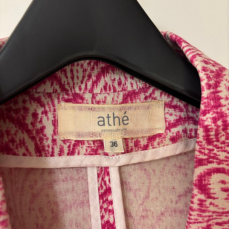 바네사브루노 아떼 실크100% 핑크 고풍 자켓 하객룩 출근룩 결혼식 이미지