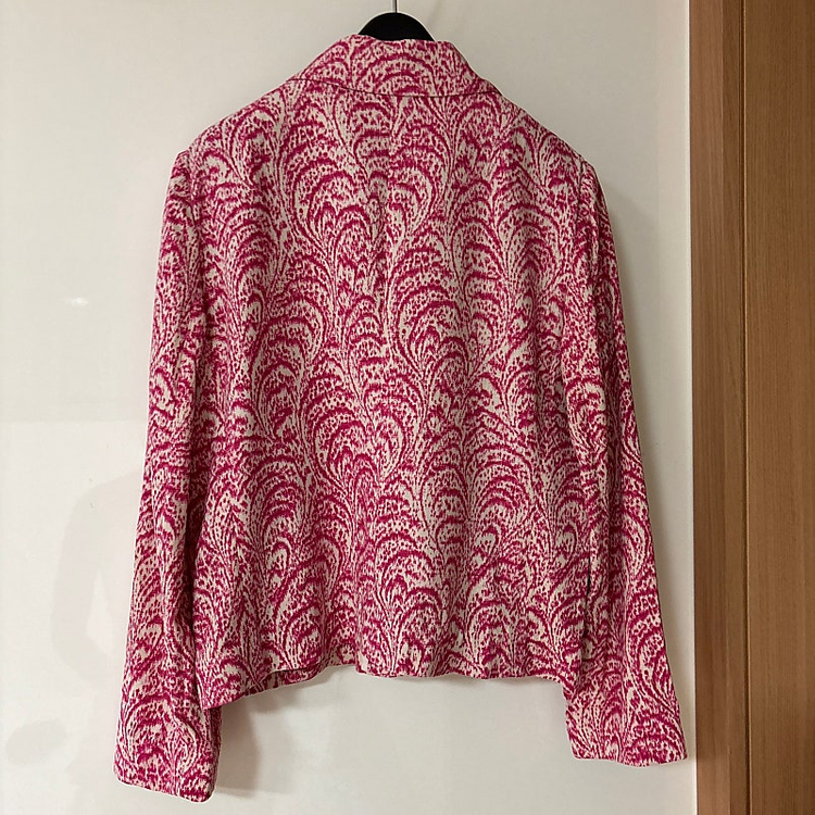 바네사브루노 아떼 실크100% 핑크 고풍 자켓 하객룩 출근룩 결혼식 이미지