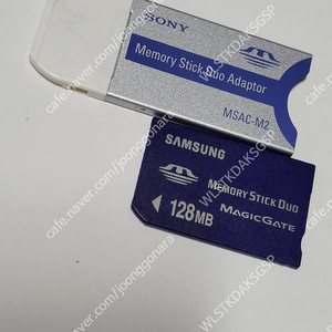 소니 빈티지 디카용 메모리스틱 어댑터와 메모리