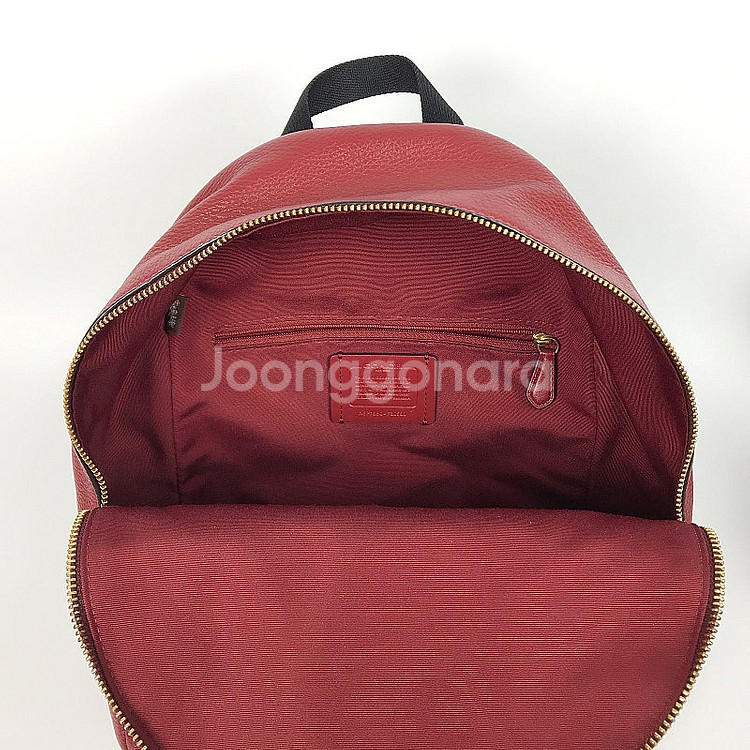 코치 COACH 레드 가죽 여성 백팩 가방--7