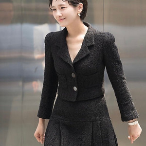 아보아보 트위드 자켓