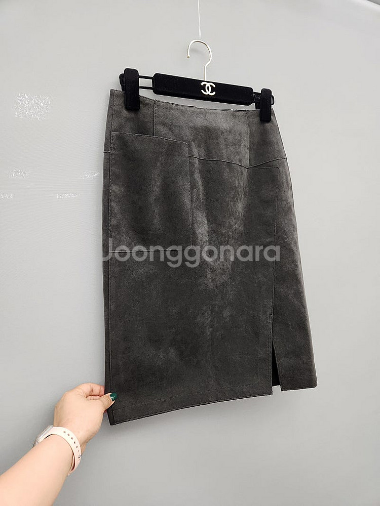 한섬 SJ SJ 그레이 스커트/한섬 타임 마인 미샤 구...--1