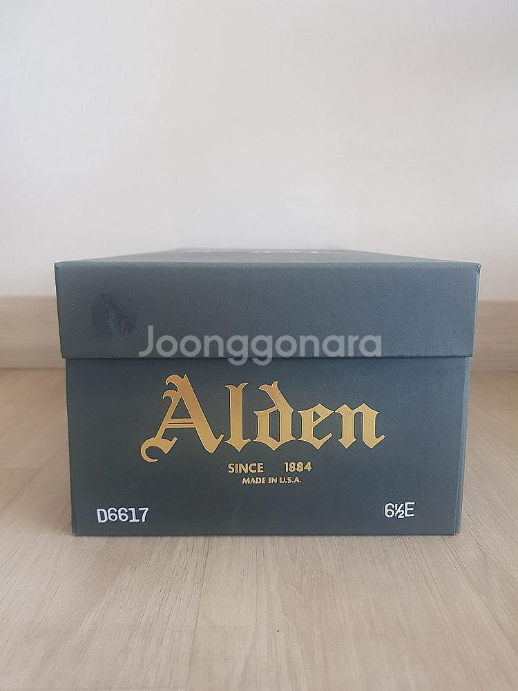 알든 V-Tip 코도반 블랙 배리 라스트 6.5E 새상품--0