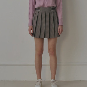 kume쿠메 골프 밴드레어팅 플리츠 스커트 네이비새상품