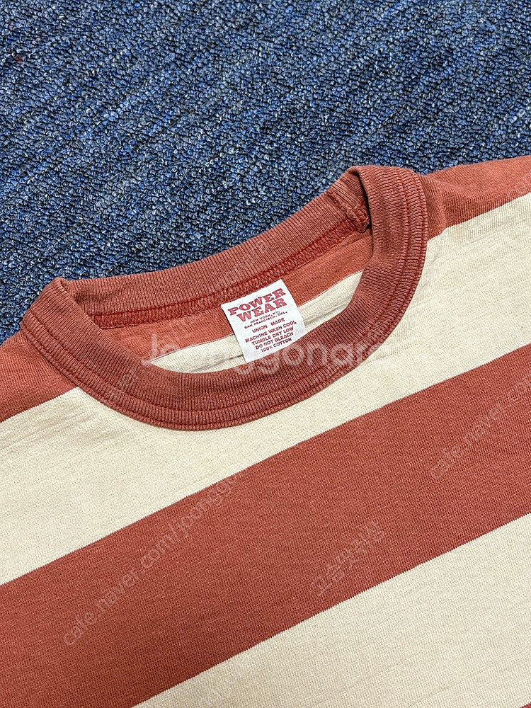 (M)프리휠러스 파워웨 모터사이클 스트라이프 티셔츠--1