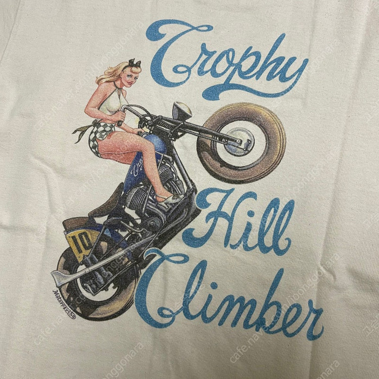 (L)트로피클로딩 모터사이클 그래픽 티셔츠 OD 이미지