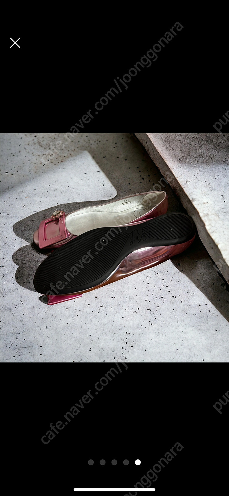 로저비비에 메탈 스와로브스키 플랫 슈즈 245 250 37.5 이미지