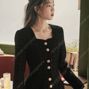 (미착용 새제품) 플로움 하트위드 원피스 L사이즈 하객원피스 상견례