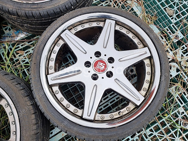 19인치 일본제조 WORK LS406 정품 크롬휠타이어--1