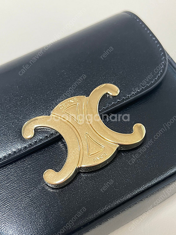 셀린느 미니 클로드 샤이니 카프스킨 새제품--3