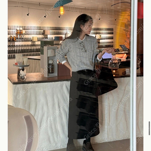 그레이룸 로우 코튼 H스커트 블랙 xs