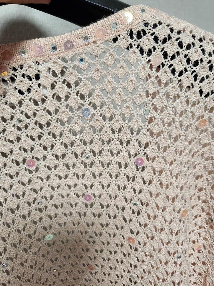 센존 스팽글 니트가디건--5