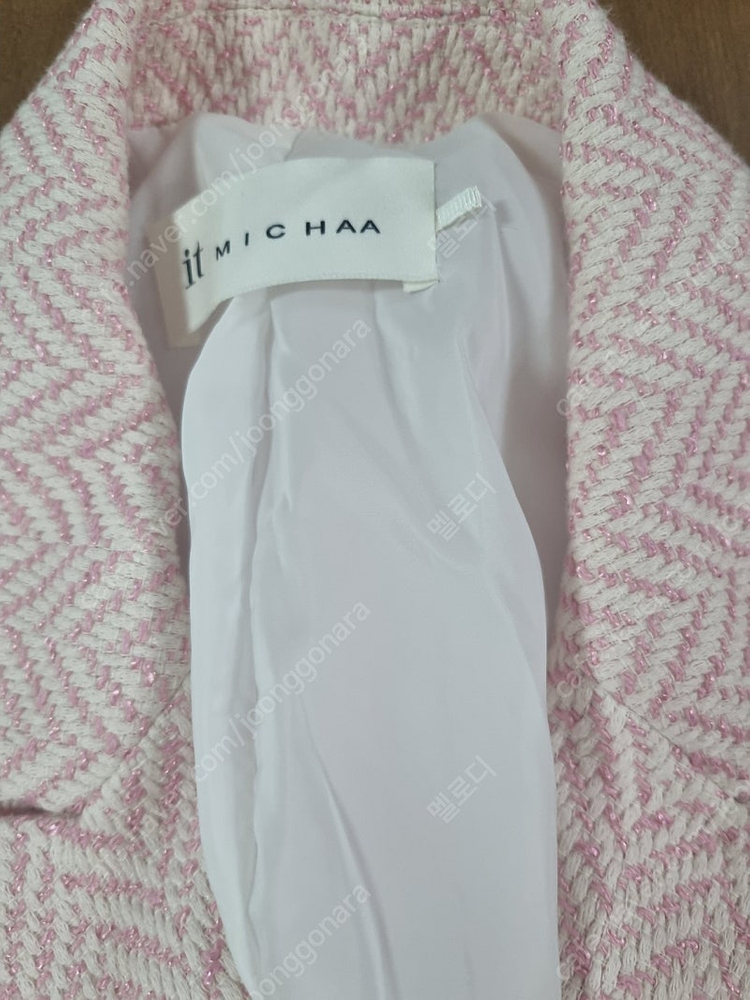 잇미샤 크롯트위드자켓 55 핑크 이미지