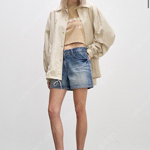 한섬 시스템 백 레터링 드로우스트링 점퍼