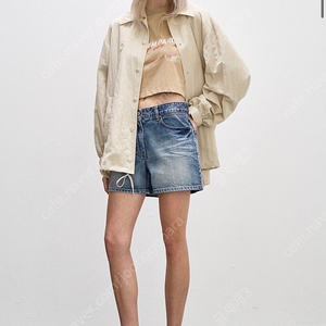 한섬 시스템 백 레터링 드로우스트링 점퍼