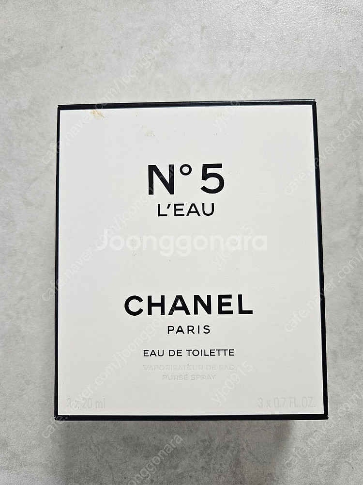 [CHANEL] 샤넬 넘버5 로 오 드 뚜왈렛(3x20ml)105500 새상품팝니다.--0