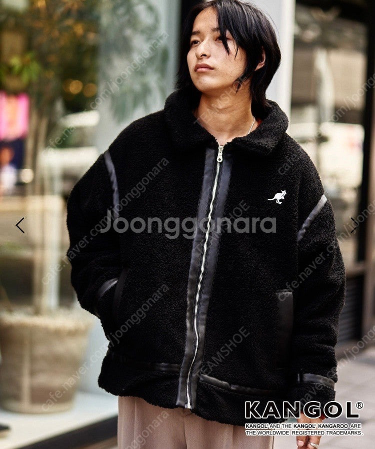 KANGOL FLEECE B3 BOMBER JACKET...--9