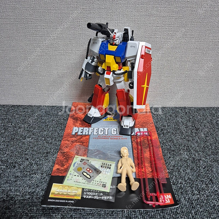 MG퍼펙트 건담 + 건베소체 가조립 팝니다--0
