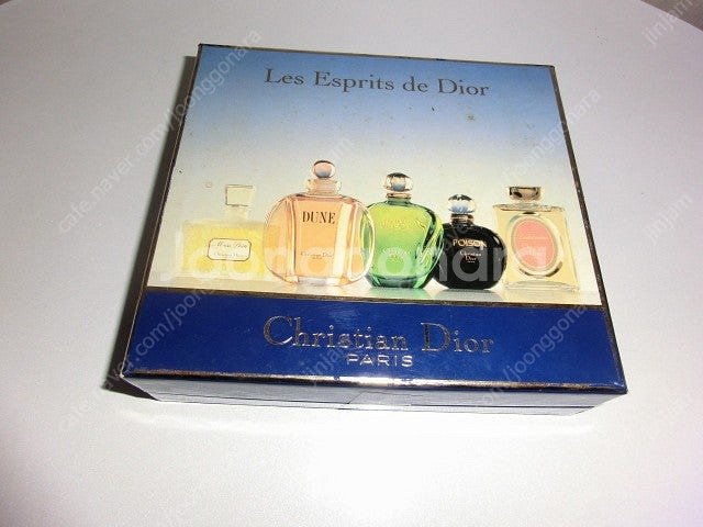 (빈티지)레어 크리스찬디올 코프렛 에스프리츠 드 퍼퓸 향수(5개) 미니어처 팝니다--0