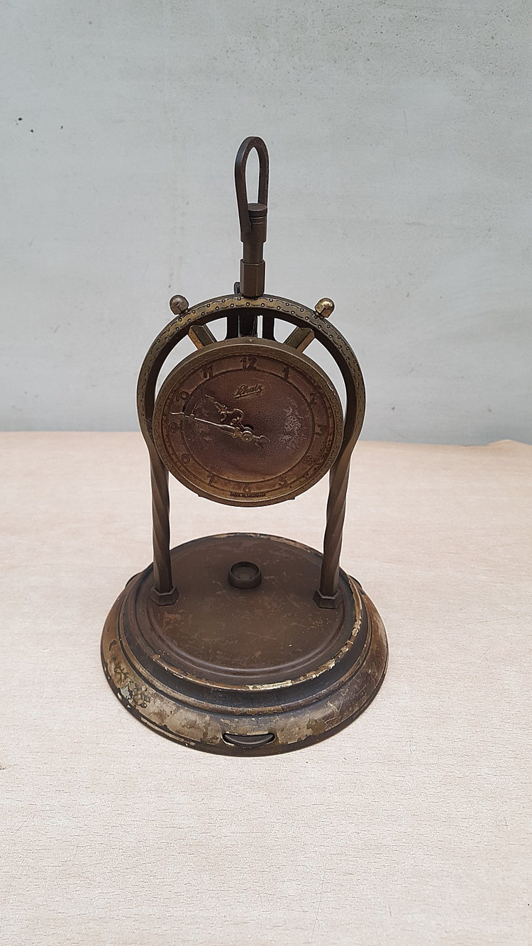 빈티지 독일 태엽 탁상시계--2