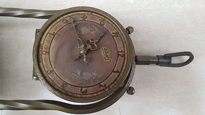 빈티지 독일 태엽 탁상시계--5