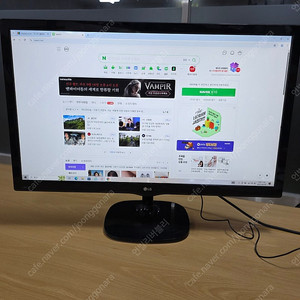 사무용 엘지 27인치 모니터 팝니다