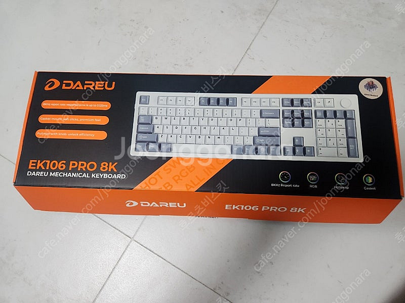 다얼유 EK 106PRO 8k 블랙 저소음 머스타드축 ...--0