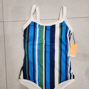 코랄리크 스트라이프 모노키니 블루 수영복 새제품