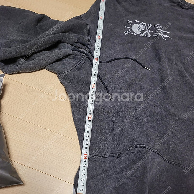 R13 알썰틴 알써틴 볼트 스컬 후드 차콜--4