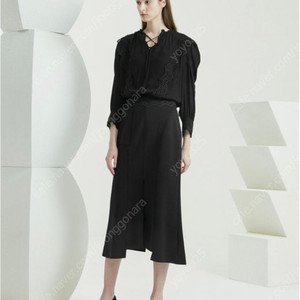 한섬 타임 TIME 빅포켓 헴스커트