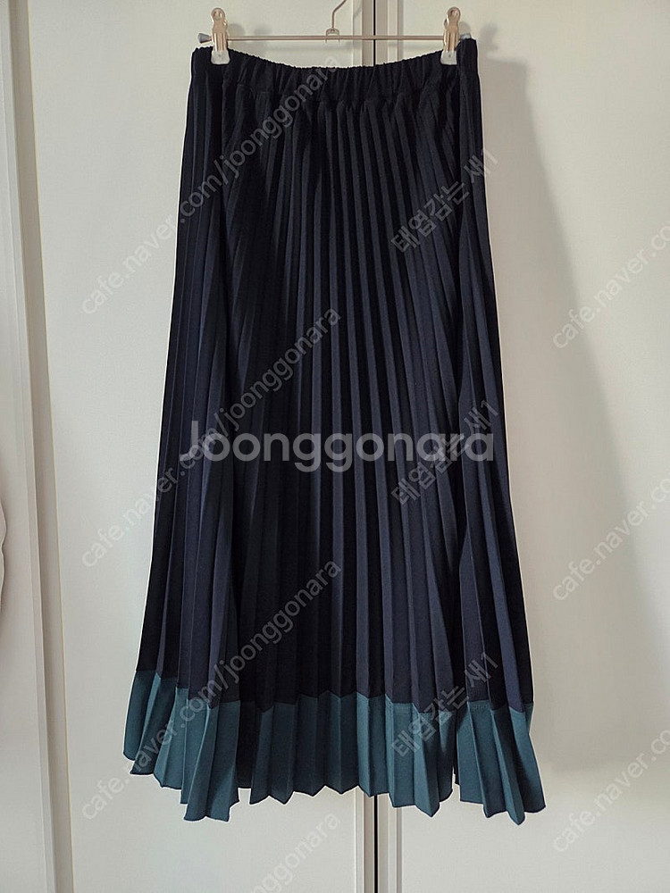 플리츠 롱스커트--0