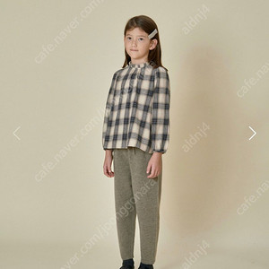 베네베네 노엘 체크 블라우스 8T