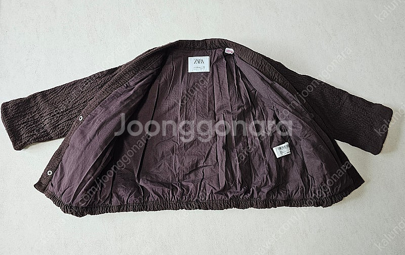 자라 키즈 timelesz 텍스처 로브 자켓--4