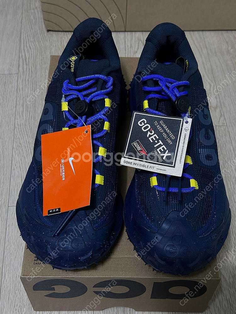 가격인하[새제품/260] 나이키 ACG 마운틴플라이2 로우 고어텍스 다크 옵시디언 나이키코리아--2