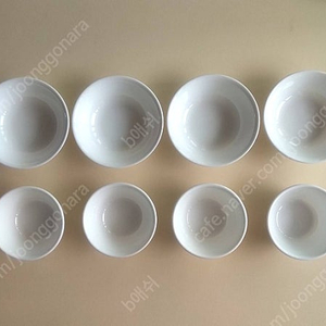 코렐 여러 접시 공기 식기들