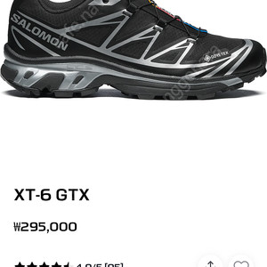 살로몬 XT-6 GTX Black Silver