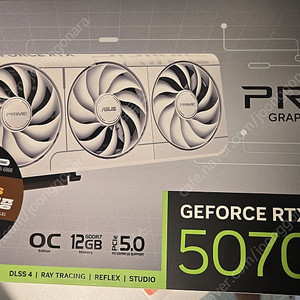 ASUS PRIME 지포스 RTX 5070 WHITE OC D7 12GB 화이트 팝니다