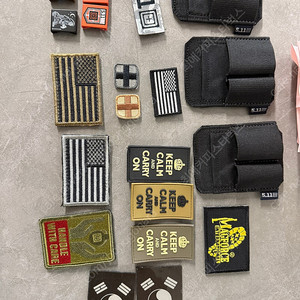 5.11 택티컬 몰리 클립, 벨크로 패치 등등 일괄 판매 이미지