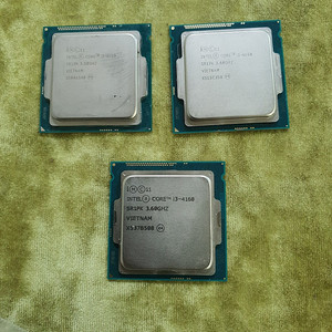 인텔 cpu i3-4160 3개 개당 1만 3개 전부 25000원