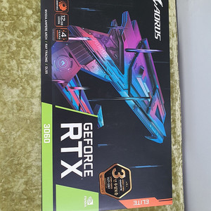 그래픽카드 기가바이트 aorus rtx3060 12g 박스풀 상태 아주좋아요
