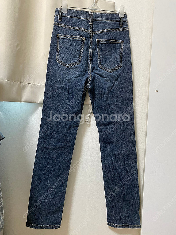 밴딩 기모 일자 청바지--2