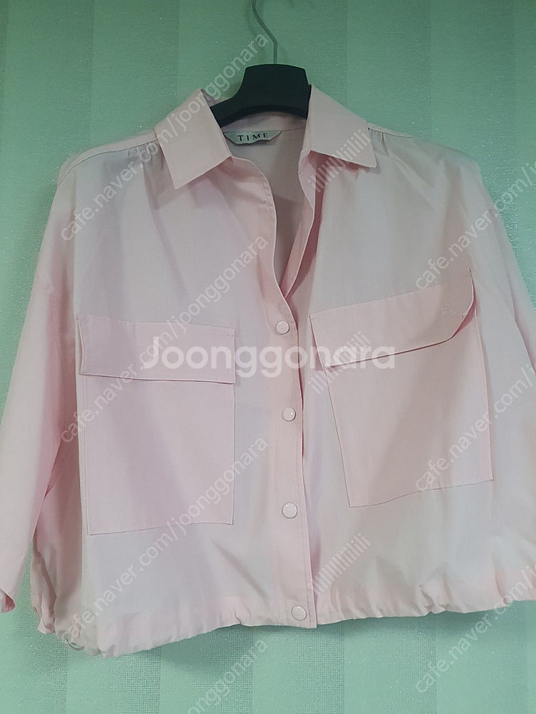 23타임 오픈 칼라 드로우스트링 셔츠(LP컬러)새상품--7