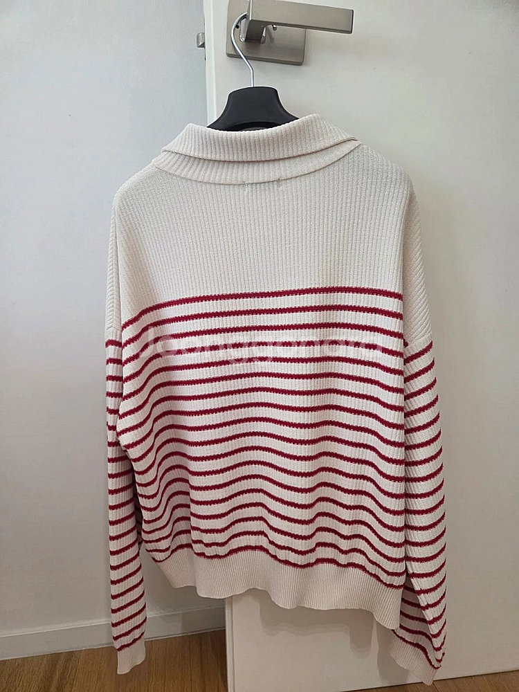 25 시스템 스트라이프 니트 가디건--2