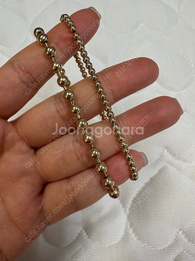 바이쑨 골드볼 팔찌 5mm +3mm 일괄(골드필드/ 1...--0