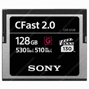 소니 CFAST 2.0 128GB 메모리카드 판매합니다. G시리즈 CAT-G128