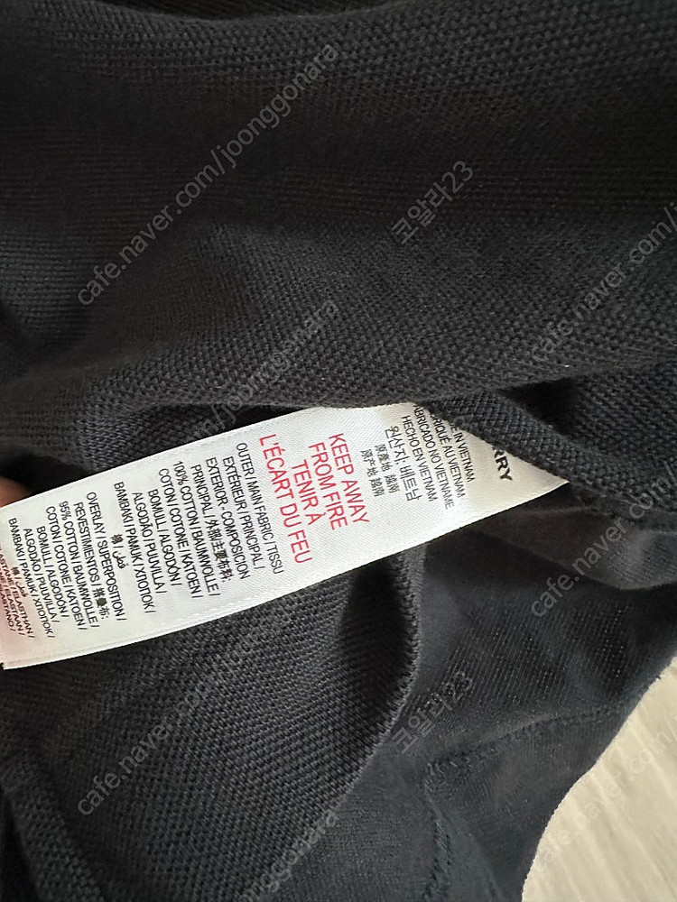 버버리 키즈 칠드런 pk 카라 지퍼 반팔 티셔츠 6y 이미지