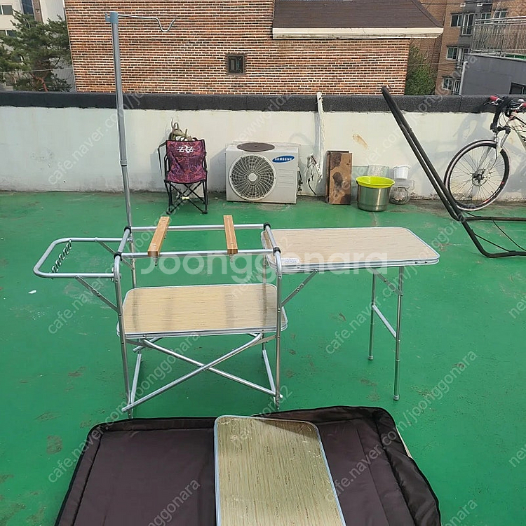 캠핑용 키친 테이블. 야외 간이 요리 테이블. 휴대용 접이식 캠핑 주방--0